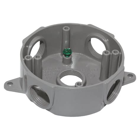 round metal outlet box